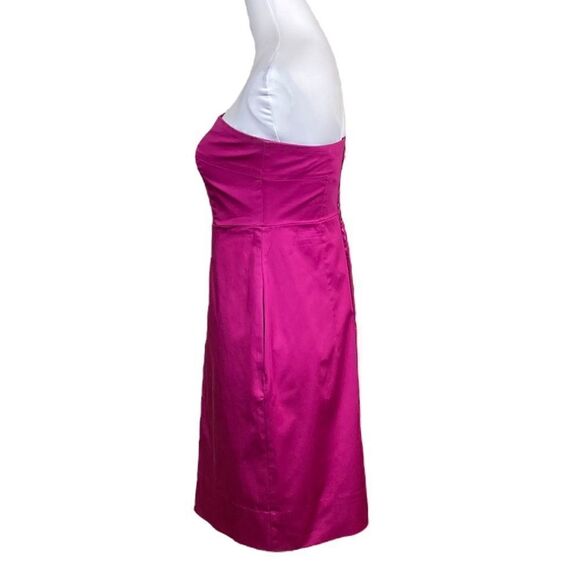 New York & Company Fuchsia Strapless Dress, Size 4 - Picture 4 of 7